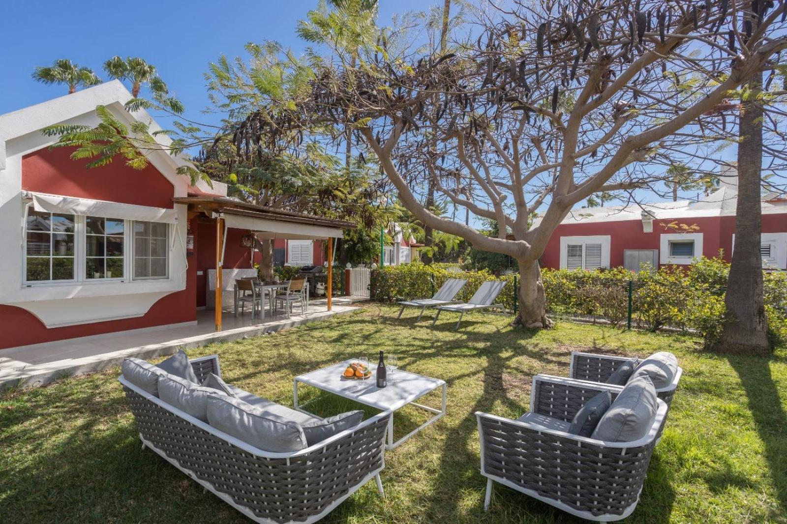 Bungalow deluxe Maspalomas jardín privado barbacoa Exterior foto